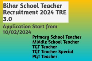BPSC School Teacher Recruitment 2024 TRE 3.0